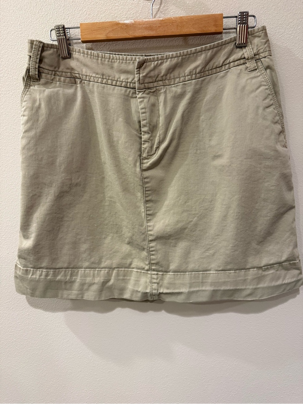 Merona Tan Khaki Cotton Stretch Skirt